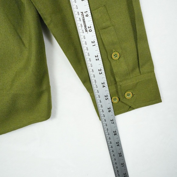 DIXXON Flannel Company The Revolution Olive Green Button Up Shirt Men's Medium - Picture 7 of 8